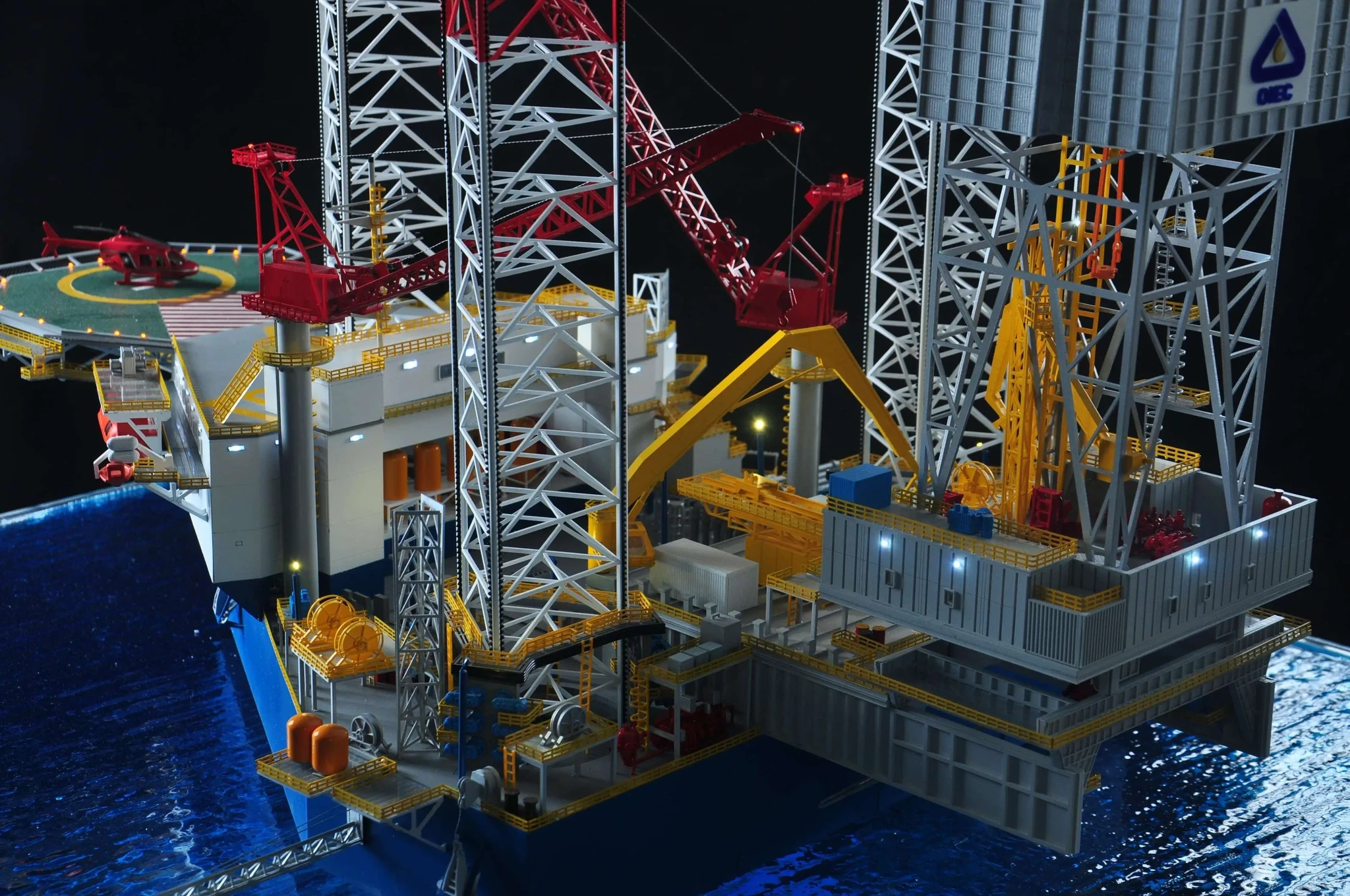 Jackup oil rig Model